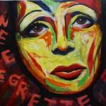 Edith Piaf -acrylic painting
