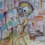 Crazy painter, 40 x 30 cm
