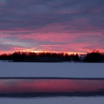 Utanför bildmuseét/Winter sunset