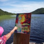 Art on lake
