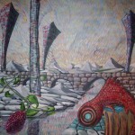 The fish – big acrylic painting